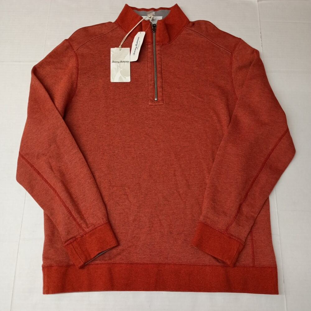 Tommy Bahama Reversible Ginger Pullover 1/4 Zip Men's Size L